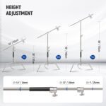 NEEWER SC17220IN Stainless Steel Heavy Duty C Stand with Boom Arm