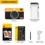 KODAK Mini Shot 2 Retro C210R Instant Camera and Printer - Yellow