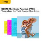 KODAK Mini Shot 3 Retro C300R Instant Camera and Printer - Yellow