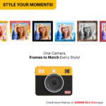 KODAK Mini Shot 3 Retro C300R Instant Camera and Printer - Yellow