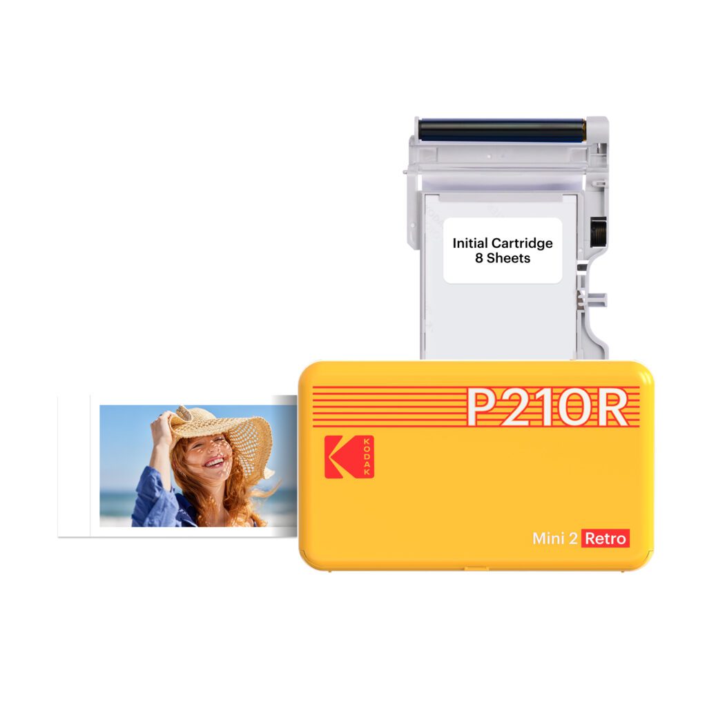 KODAK Mini 2 Retro P210R Portable Instant Photo Printer - Yellow