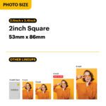 KODAK Mini 2 Retro P210R Portable Instant Photo Printer - Yellow