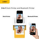 KODAK Dock Plus PD460 4x6 Instant Photo Printer - Yellow