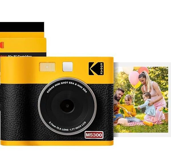 KODAK Mini Shot 3 ERA MS300 Instant Camera Pack + 60 Photos - Yellow