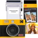 KODAK Mini Shot 2 ERA MS200 Instant Camera Pack + 60 Photos - Yellow