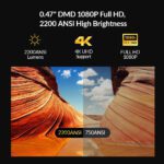 BYINTEK UFO R90 Max Smart DLP Projector - Premium product angle