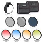 NEEWER FL-P4 67mm Clip On Phone Lens Filter Kit