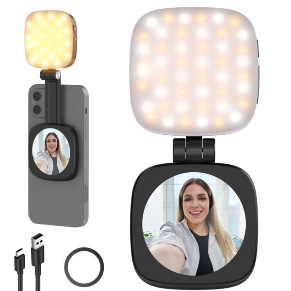 NEEWER BASICS NL48B Magnetic Selfie Light (Black)