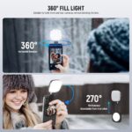 NEEWER BASICS NL48B Magnetic Selfie Light (Black) official image 3