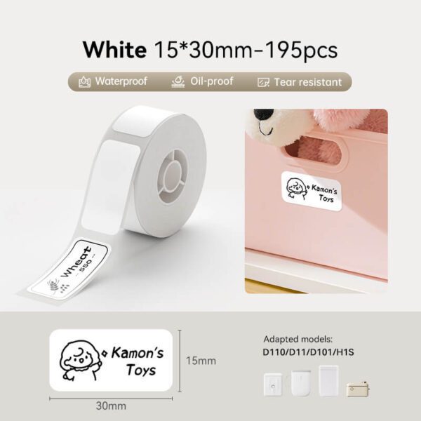 NIIMBOT T25x15mm White Thermal Label